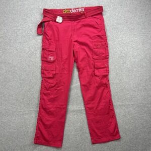 Akademiks Pants Mens 40x34 Pink Cargo Pockets Belt Hip Hop Street‎ Y2K Skate NEW